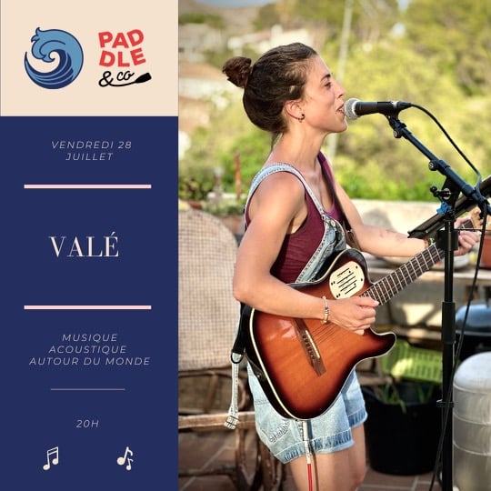 Valé en concert à Paddle & Co vendredi 28 juillet 2023