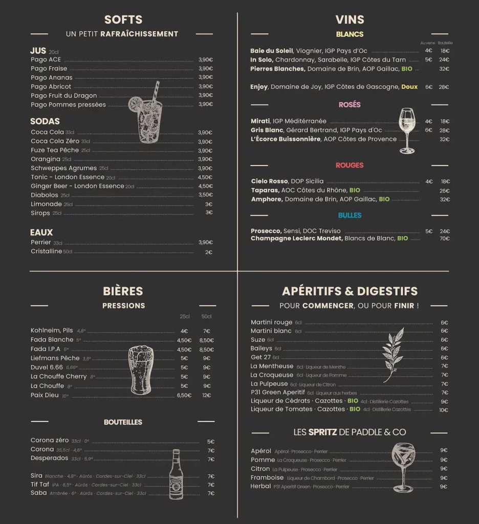 boissons cocktails